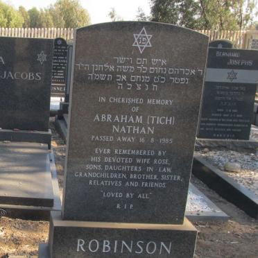 ROBINSON Abraham Nathan -1985