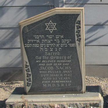 SACHS Jacob -1942