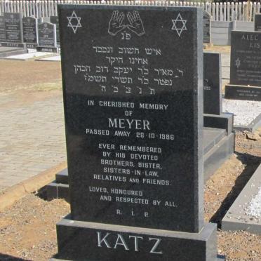 KATZ Meyer -1986