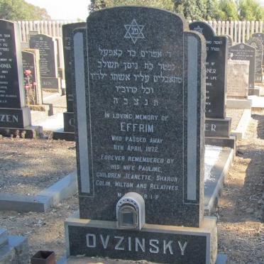 OVZINSKY Effrim -1972