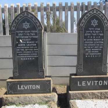 LEVITON Joseph -1961 &amp; Gertie -1944