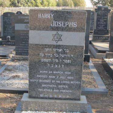 JOSEPHS Harry 1938-1989