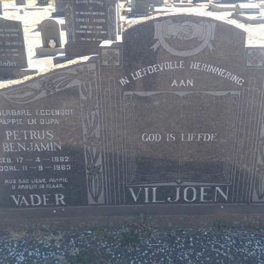 VILJOEN Petrus Benjamin 1882-1963 &amp; Susanna Magdalena NAUDE 1884-1969