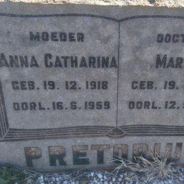 PRETORIUS Anna Catharina 1918-1959 :: PRETORIUS Marie 1948-1964