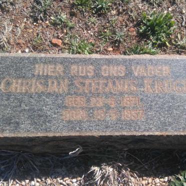 KRUGER Chrisjan Stefanis 1871-1957
