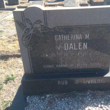 DALEN Catherina M., van 1918-1952