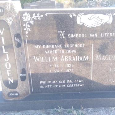 VILJOEN Willem Abraham 1925-1978 &amp; Magdalena Maria 1927-2003