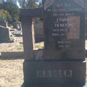 KRUGER Frans Hendrik 1918-1963