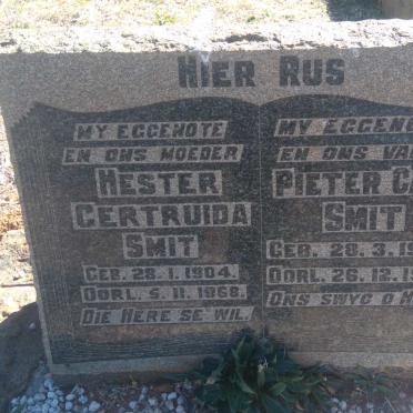 SMIT Pieter Carl 1900-1952 &amp; Hester Gertruida 1904-1968