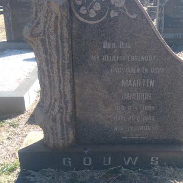 GOUWS Maarten Jacobus 1900-1965