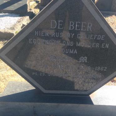 BEER Susan M., de 1912-1962