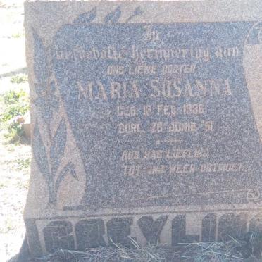 GREYLING Maria Susanna 1936-1951