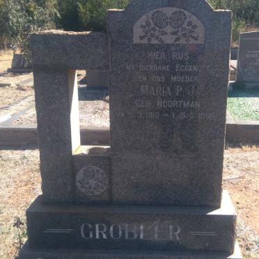 GROBLER Maria P.J. nee NOORTMAN 1910-1969
