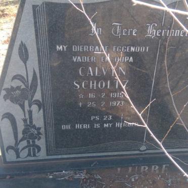 LUBBE Calvin Scholtz 1915-1973