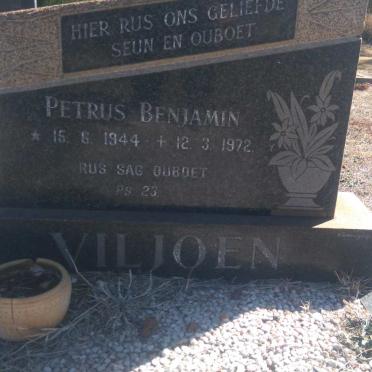 VILJOEN Petrus Benjamin 1944-1972