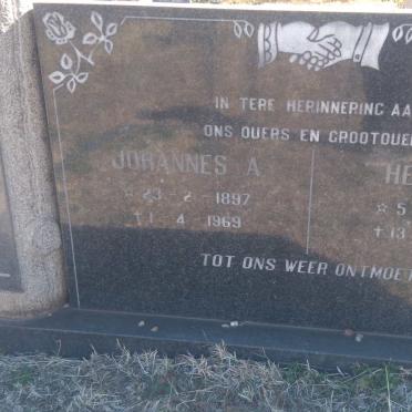 ZYL Johannes A., van 1897-1969 &amp; Helena C. 1910-1972