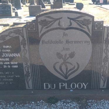 PLOOY Jozias Johannes Petrus, du 1879-1967 &amp; Christina Johanna NAUDE 1892-1981