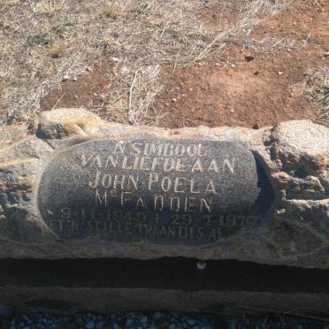 McFADDEN John Poela 1949-1970