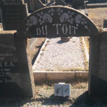TOIT Jacobus P.A., du 1884-1957 &amp; Anna M. 1895-1973