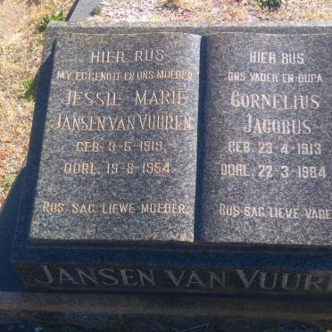 VUUREN Cornelius Jacobus, Jansen van 1913-1984 &amp; Jessie Marie 1919-1954