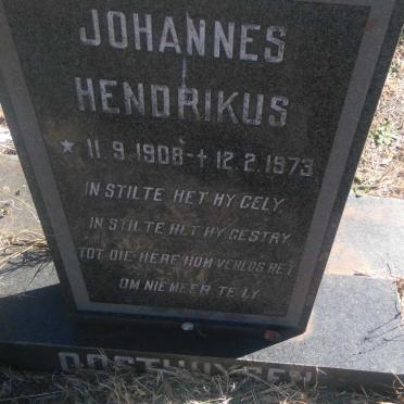 OOSTHUYSEN Johannes Hendrikus 1908-1973