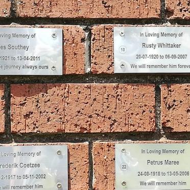 SOUTHEY Les 1921-2011 :: WHITTAKER Rusty 1920-2007 :: COETZEE Frederik 1917-2002 :: MAREE Petrus 1918-2006