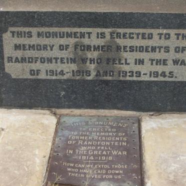 1. Memorial Plaque