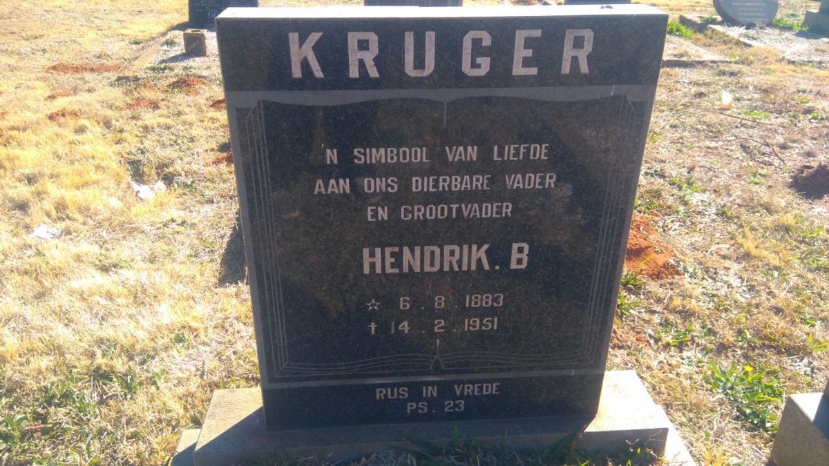 KRUGER Hendrik B. 1883-1951