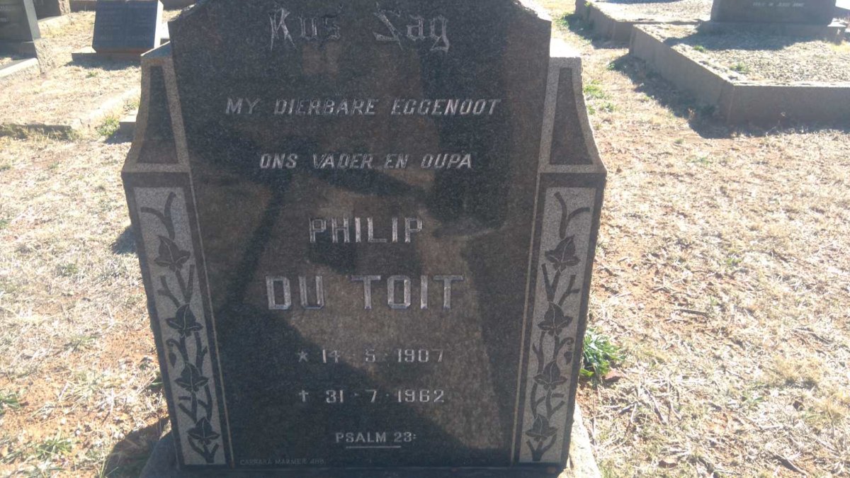 TOIT Philip, du 1907-1962