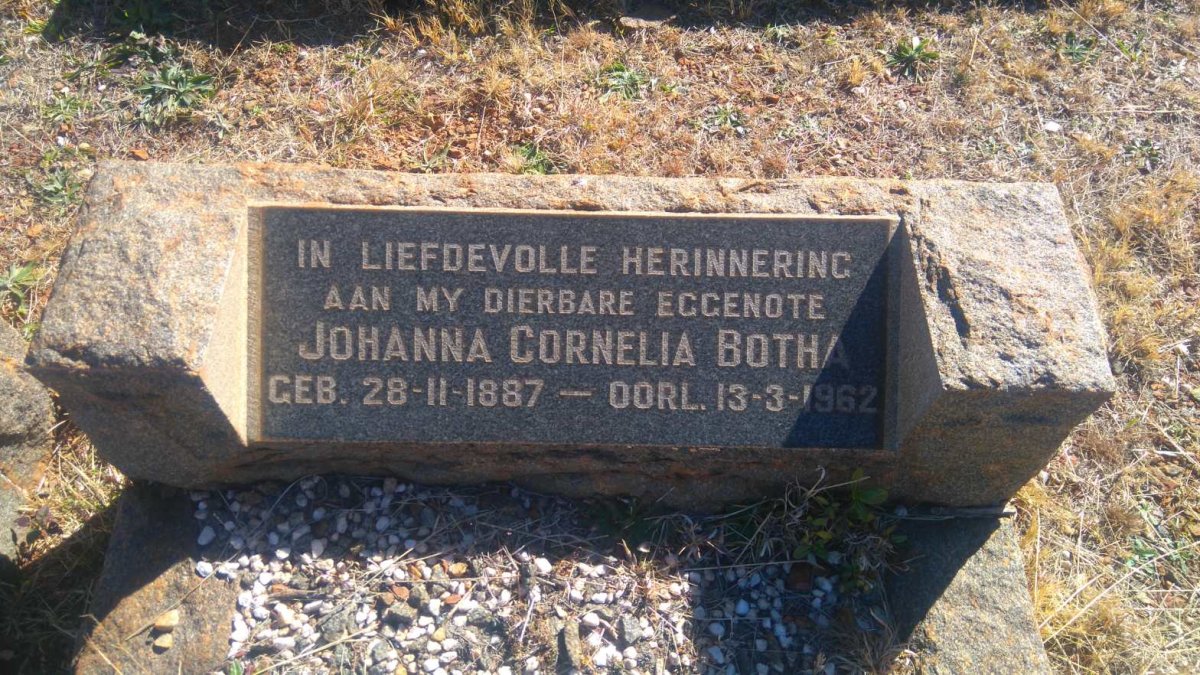 BOTHA Johanna Cornelia 1887-1962