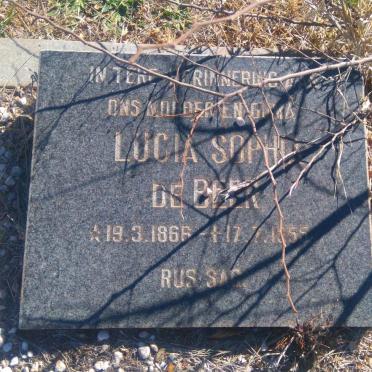 BEER Lucia Sophia, de 1866-1955