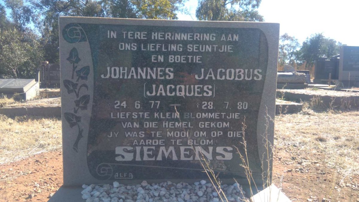 SIEMENS Johannes Jacobus 1977-1980