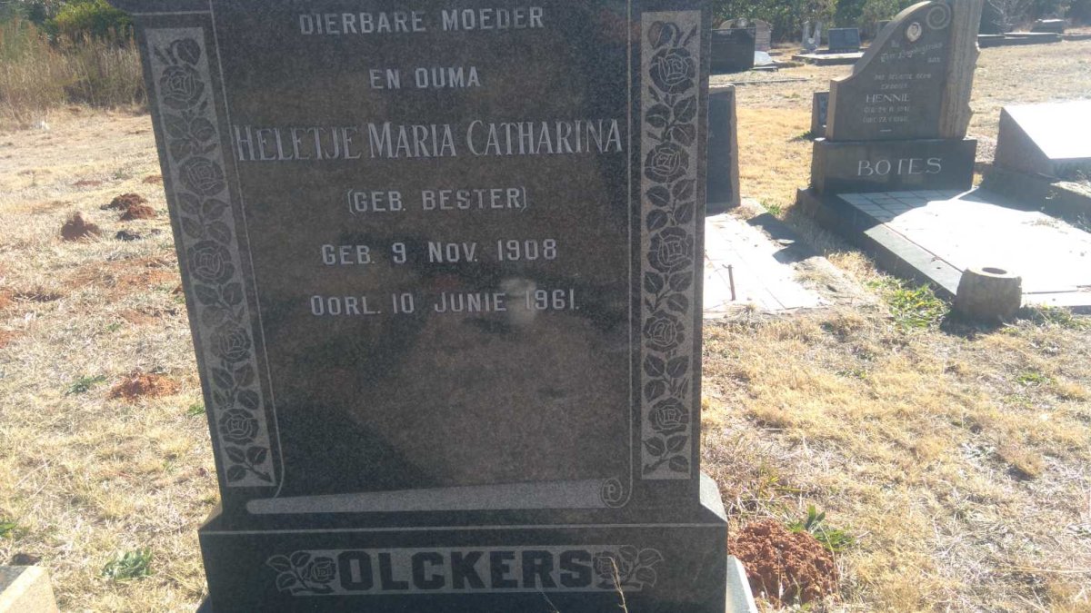 OLCKERS Heletje Maria Catharina nee BESTER 1908-1961