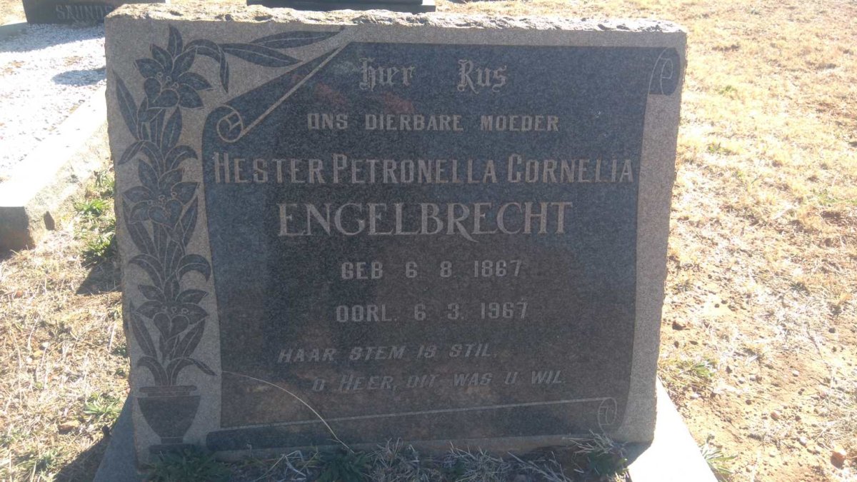 ENGELBRECHT Hester Petronella Cornelia 1867-1967