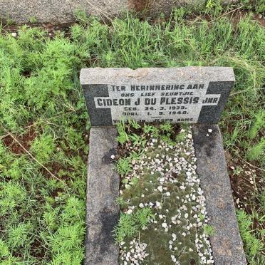 PLESSIS Gideon J., du 1939-1940