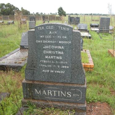 MARTINS Jacomina Christina 1908-1958