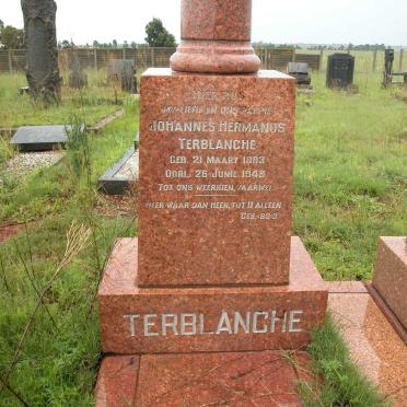 TERBLANCHE Johannes Hermanus 1883-1946