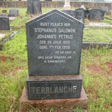 TERBLANCHE Stephanus Salomon Johannes Petrus 1852-1939