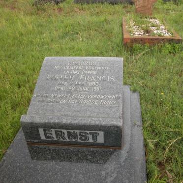 ERNST Pieter Francis 1883-1951