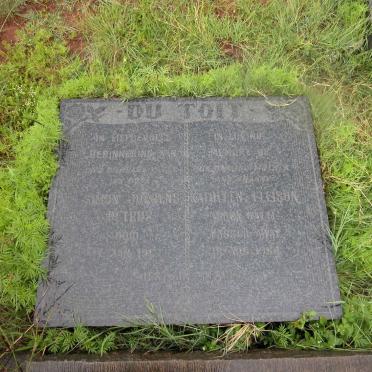 TOIT Simon Jurgens Petrus, du 1888-1967 &amp; Kathleen Ellison WATT -1964 