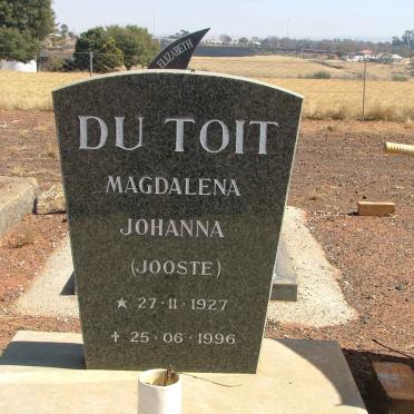 TOIT Magdalena Johanna, du nee JOOSTE 1927-1996