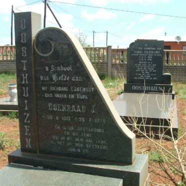OOSTHUIZEN Coenraad J. 1913-1979