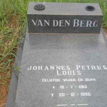 BERG Johannes Petrus Louis, van den 1913-1995