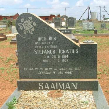 SAAIMAN Stefanus Ignatius 1914-1977