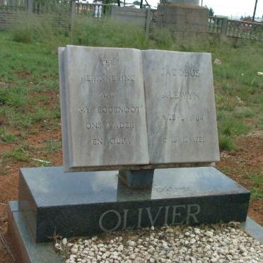 OLIVIER Jacobus Alewyn 1904-1981