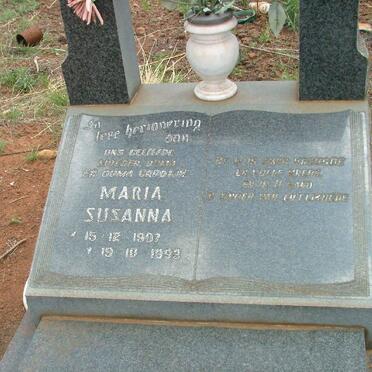 MAADE Maria Susanna 1907-1993