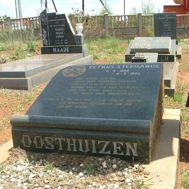 OOSTHUIZEN Petrus Stephanus 1885-1965
