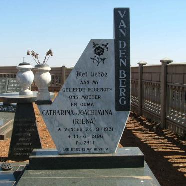BERG Catharina Joachimina, van den nee VENTER 1931-1996
