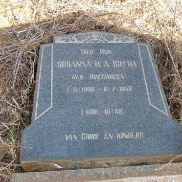 BOTHA Susanna H.A. nee OOSTHUIZEN 1908-1958