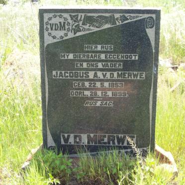 MERWE Jacobus A., v.d. 1853-1899